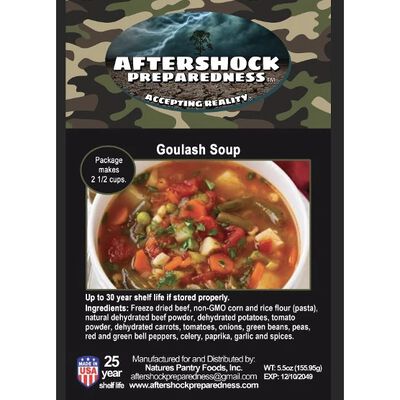 Goulash Soup | 1 Pouch | Aftershock Preparedness